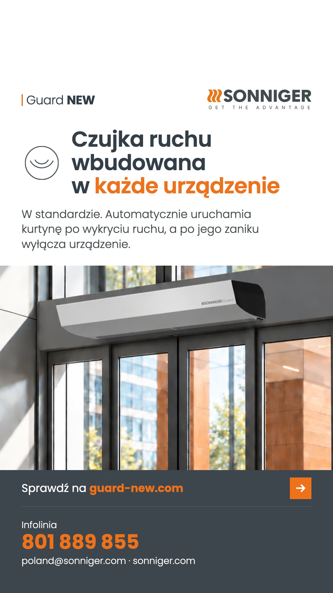 Czujka ruchu w standardzie